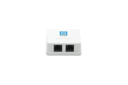 PXT tashqi rozetka, CAT6 UTP RJ-45, 2 portli