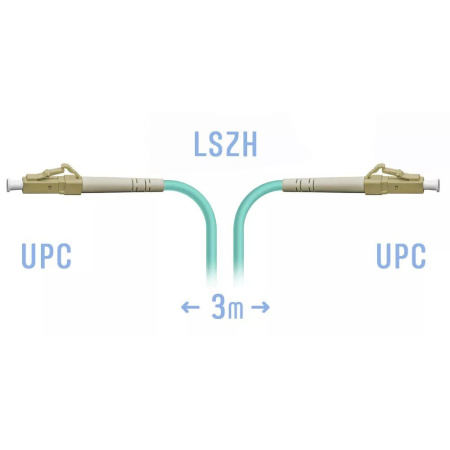Optik patch-kord LC/UPC MM 3 metr