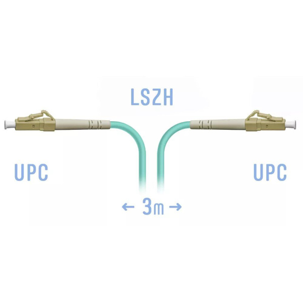 Optik patch-kord LC/UPC MM 3 metr