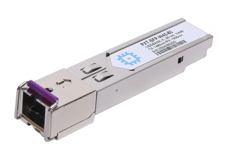 SFP WDM moduli, uzatish masofasi 80 km gacha (24 dB), 1550/1490 nm.