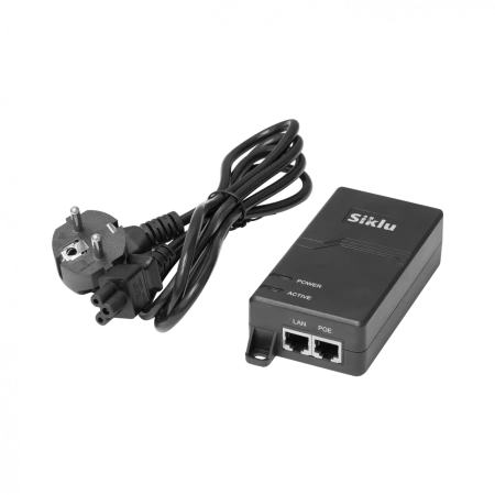 PoE injektor 60W E.L. VI (100–240 AC manba, EU AC kabel)