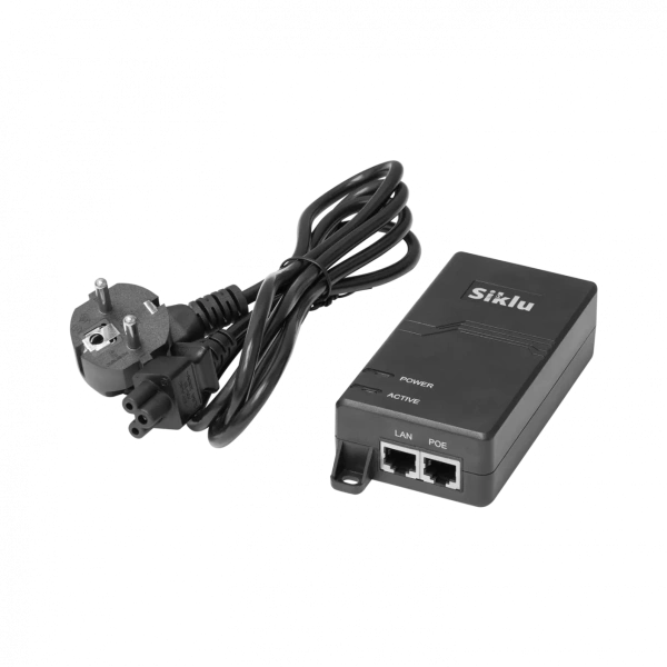 PoE injektor 60W E.L. VI (100–240 AC manba, EU AC kabel)