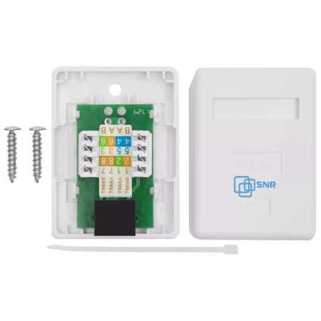 Pixietech tashqi rozetka, CAT5e UTP RJ-45, 1 port