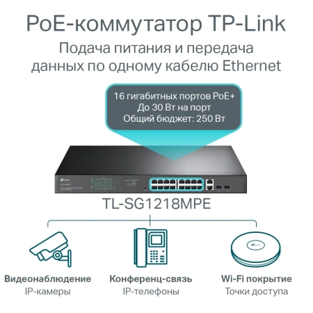 TP-LINK TL-SG1218MPE kommutatori