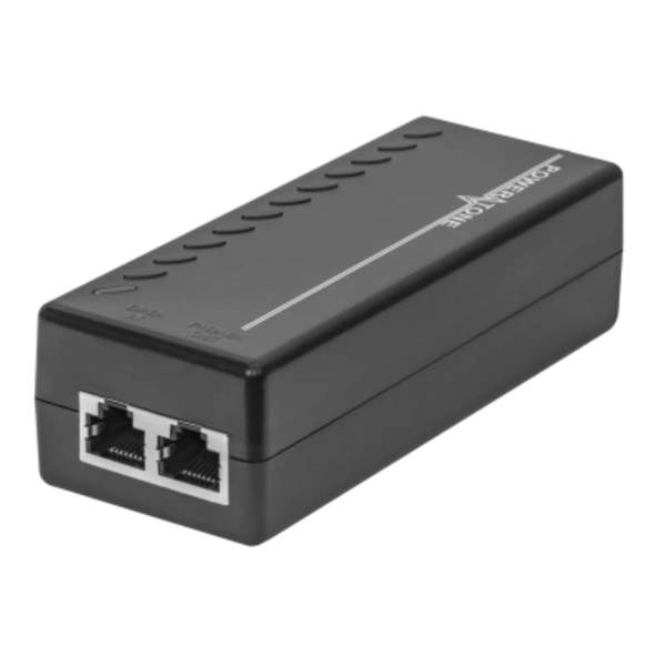 Boshqarilmaydigan PoE injektor PI-154-1A, 1×10/100/1000BASE-T 802.3af, PoE byudjeti 18 Vt