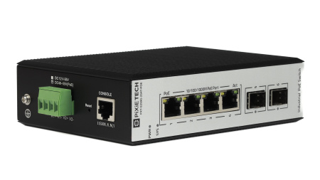 Управляемый промышленный POE коммутатор L2 PXT-S250G-2S4T-POE