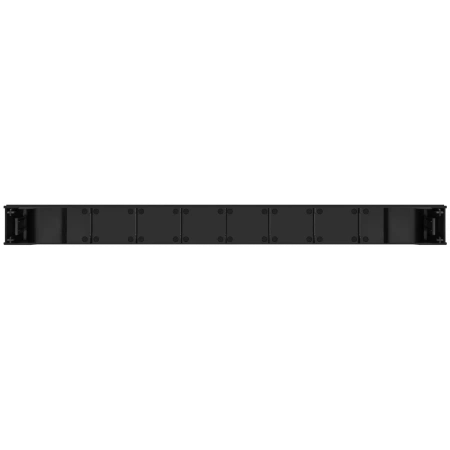 19" plastik soxta panel-qopqoq, balandligi 1U, asbabsiz montaj