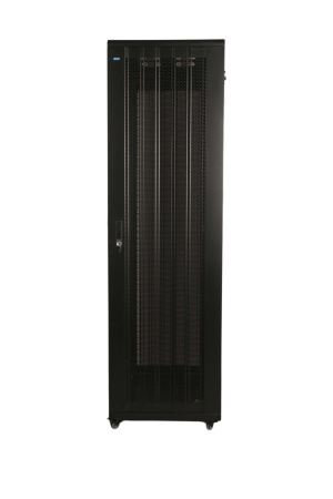 Polga o'rnatiladigan shkaf 42U 600*800*2000 mm, perforatsiyalangan eshik
