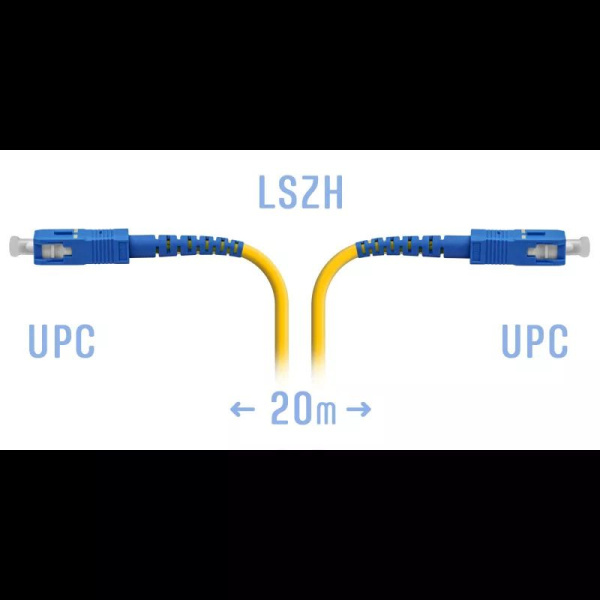 Optik patch-kord SC/UPC SM 20 metr