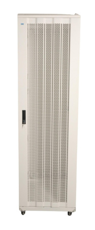 Шкаф напольный 42U 600*800*2000 мм, перфорированная дверь, белый