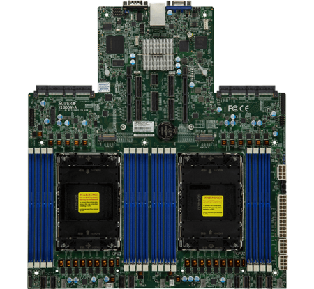 Supermicro SYS-121C-TN10R serveri: 2× Xeon Silver 4514Y, 128Gb DDR5-4800 (4×32Gb), 2× SSD 480Gb